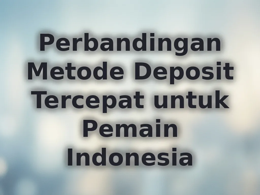 Perbandingan Metode Deposit